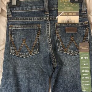 Wrangler Retro Denim Jeans with Tan Stitching